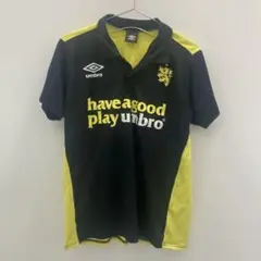 K1180 UMBRO 半袖スポーツウェアポロシャツ ブラック メンズ M