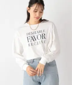 【美品】グローバルワーク　ヘビロッTEEプリント長袖　Mサイズ