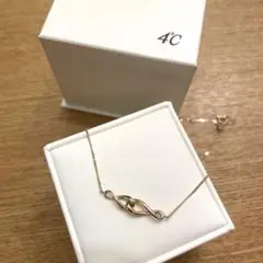 【新品未使用】4℃ K10 アクアゴールド ネックレス