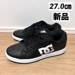 【新品未使用】DC ディーシー　ブラック スニーカー　ロゴ　27㎝　黒　スポーツ