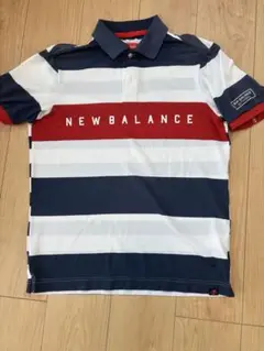 New Balance ストライプポロシャツ 5