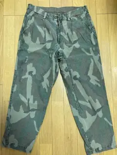 kolor カラー ヴィンテージオックス クロップドパンツ カモフラ 迷彩
