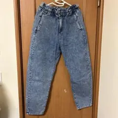 ハイウエスト ライトブルーデニム