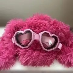 ピンクうさ耳とハートゴーグルセット