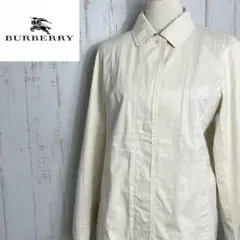 【良品】BURBERRY バーバリー スプリングコート アイボリー コットン