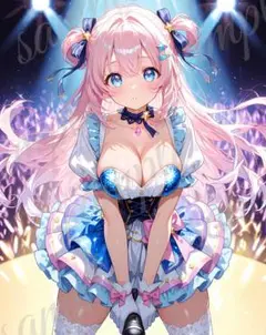 b492 美少女 かわいい イラスト 下着 コスプレ セクシー A4ポスター