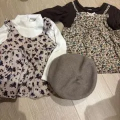 トップスとベレー帽セット