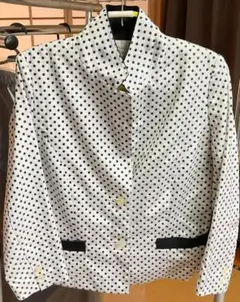 【単品】婦人服 ドット柄 長袖 シャツジャケット（在庫限り）