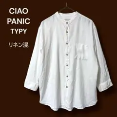 CIAOPANIC TYPY リネン混 ヘンリーネックシャツ ユニセックス M