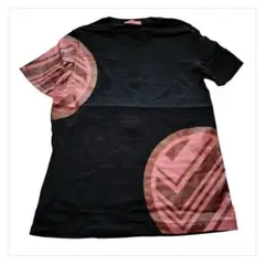 ミッソーニ MISSONI アシンメトリックデザイン Tシャツ 黒とピンク