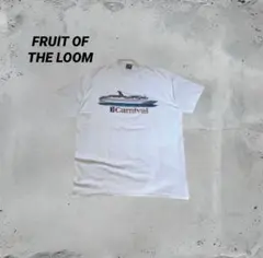 90s フルーツオブザルーム ヴィンテージ　ホワイト　半袖Tシャツ　XLサイズ