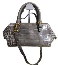 Ju0026M DAVIDSON OLIVIA BOX MINI クロコ2wayバッグ