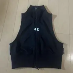 courreges クレージュ　ベスト　ピンク　白　美品 Courreges クレージュ タンクトップ レディース ベージュ