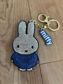 美品　ミッフィー ストーン装飾 キーホルダー