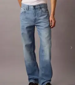カルバンクライン90s ストレートジーンズ ライトブルー