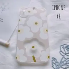 新品 iphoneXRケース クリアベージュ スマホケース
