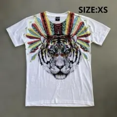 未着用　デザインTシャツ　XS タイガー　インディアン