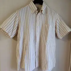 J.PRESS 半袖シャツ ストライプ　サイズＬＬ