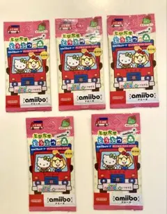 【新品未開封】とびだせどうぶつの森 amiiboカード サンリオコラボ 5パック