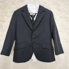 【美品】タケオキクチ　フォーマルスーツ　 110サイズ　4点セット　ベスト付