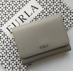 【新品】 FURLA BABYLON 三つ折り財布 ピンク ベージュ 折財布