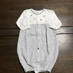 再度値下げ☀︎familiarストライプ柄ツーウェイ・ドレスオール