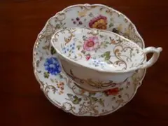 Hu0026Rダニエル 花束絵 カップ&ソーサー 英国アンティーク