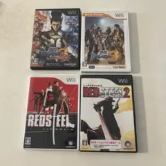 Wii ソフト4個レッドスティール2 戦国バサラ
