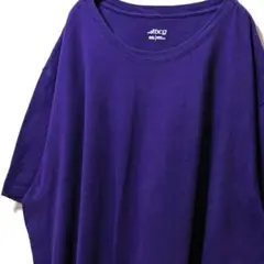 bcg 無地 Tシャツ パープル 紫 3XL 古着ビンテージ