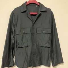 【美品】UNIQLO Uジャージーシャツジャケット　　S