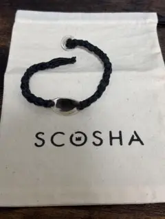 SCOSHA ブラック 編み込みブレスレット　スコーシャ SCOSHA スコーシャ ブレスレット Triple Strand Bracelet