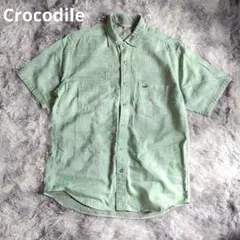 Crocodile クロコダイル メンズ リバーシブル 半袖シャツ Mサイズ
