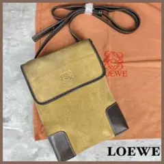 オススメ!LOEWE ロエベ スエード地アナグラム ショルダーバッグ