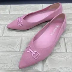 【良品】VIVAIA ビバイア ポインテッドトゥ フラットシューズ 41 ビット