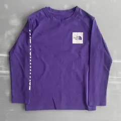 $ THE NORTH FACE 紫 クルーネック　長袖カットソー