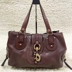 【良品】Chloe クロエ ハンドバッグ ケララ レザー ブラウン