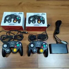【美品】Nintendo ゲームキューブ コントローラー スマブラブラック