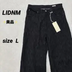 【美品】LIDNM☆デニム☆L☆黒