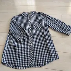 レディース/シャツ/七分袖/チェック柄/Lサイズ