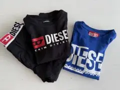 DIESEL Tシャツ 2枚セット (黒・青)