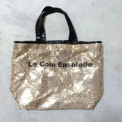 Le Coin Ensoleile ゴールド スパンコールトートバッグ