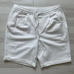 新品、未使用　ザラ　ZARA ホワイト ショートパンツ L