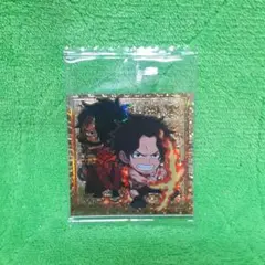 ワンピース大海賊 シールウエハース ゴールドパラレル エース&ロジャー 未開封