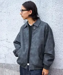 【FFEIN(フェイン)】ヴィンテージライクフェイクレザージャケット