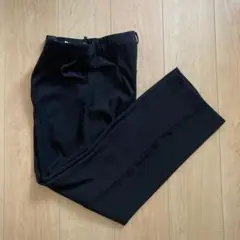 ブラック スラックス 脇ゴムウエスト