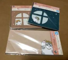 一番くじ mofusand モフサンド　窓付きメモ2点　一筆箋1点