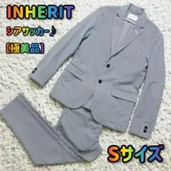 INHERITインヘリット シアサッカーカジュアルセットアップスーツSストライプ