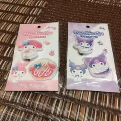 値下げ サンリオ マイメロディ クロミ マットヘアクリップ 2点セット 新品