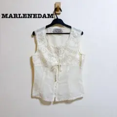 MARLENEDAM マーレンダム 刺繍レース ベスト ジレ