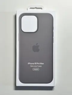 【新品】純正 iPhone 16 Pro Maxシリコンケース・ストーングレイ①
